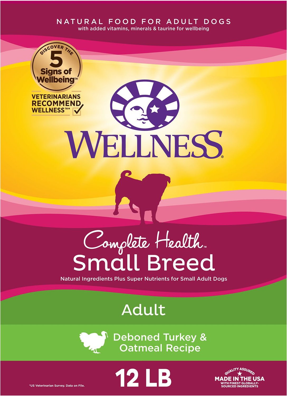 Wellness Small Breed Complete Health Adult Turkey & Oatmeal Recipe 