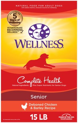wellness complete senior dog food