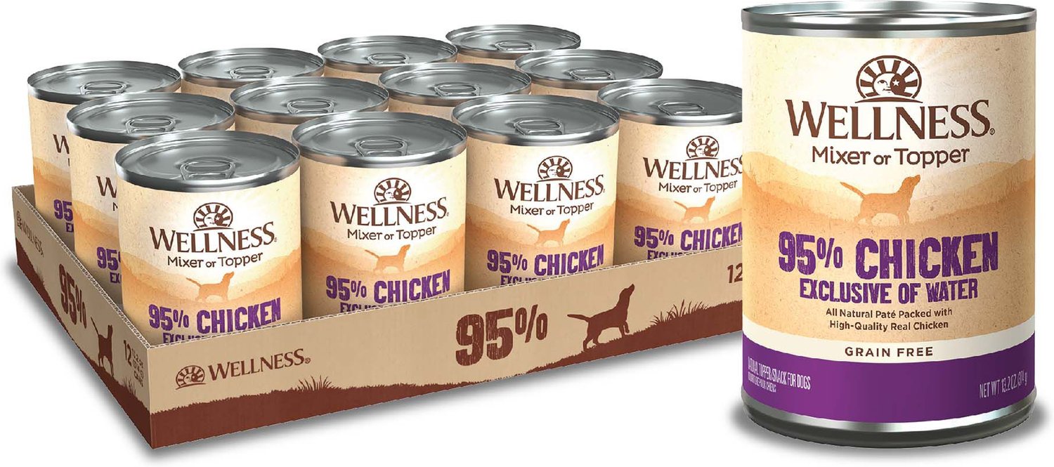 Wellness Ninety-Five Percent Chicken Grain-Free Canned Dog Food 