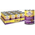 Wellness Chicken Stew with Peas & Carrots Grain-Free Canned Dog Food, 12.5-oz, case of 12