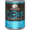 Wellness CORE Grain-Free Whitefish, Salmon & Herring Formula Canned Dog Food, 12.5-oz, case of 12