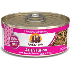 Weruva Asian Fusion with Tuna & Shirasu Grain-Free Canned Cat Food, 5.5-oz, case of 24