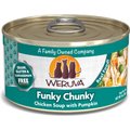Weruva Funky Chunky Chicken Soup with Pumpkin Grain-Free Canned Cat Food, 3-oz, case of 24