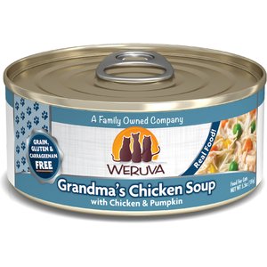 Weruva Grandma's Chicken Soup with Chicken & Pumpkin Grain-Free Canned Cat Food, 5.5-oz, case of 24