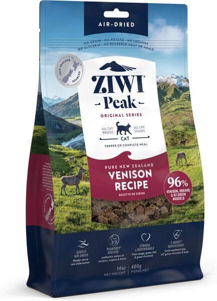 Ziwi Peak Air-Dried Venison Recipe Cat Food, 14-oz bag slide 1 of 5