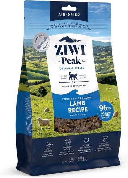 Ziwi Peak Air-Dried Lamb Recipe Cat Food, 14-oz bag slide 1 of 6