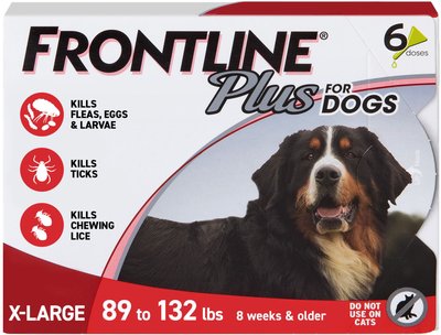 Frontline Plus Flea & Tick Spot Treatment for Extra Large Dogs, 89-132 lbs, slide 1 of 1