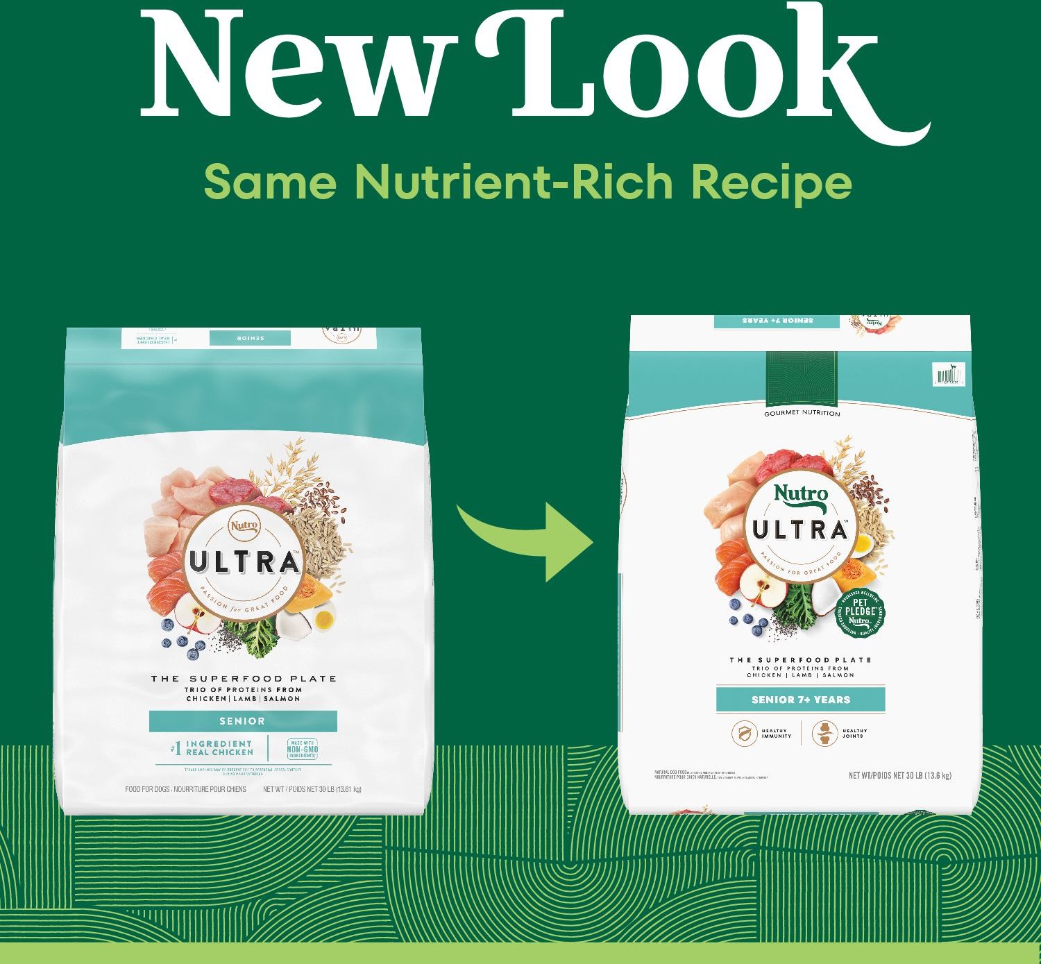 Nutro Ultra Senior Dry Dog Food, 30-lb bag - Chewy.com
