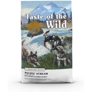 Taste of the Wild Pacific Stream Puppy Recipe Grain-Free Dry Dog Food, 5-lb bag