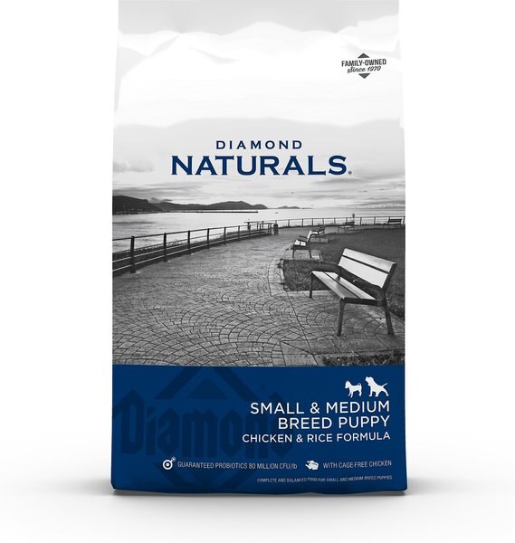 Diamond Naturals Small & Medium Breed Puppy Formula Dry Dog Food, 18-lb bag slide 1 of 7