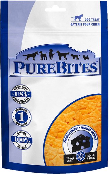 PureBites Cheddar Cheese Freeze-Dried Dog Treats, 2-oz bag slide 1 of 10