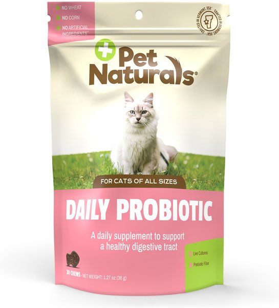 Pet Naturals Daily Probiotic Cat Chews, 1.27-oz bag, 30 count slide 1 of 6