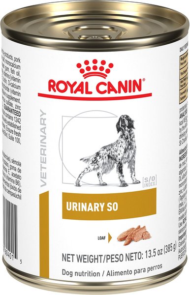 Royal Canin Veterinary Diet Adult Urinary SO Loaf Canned Dog Food, 13.5-oz, case of 24