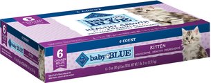 Blue Buffalo Baby Blue Healthy Growth Formula Natural Multi-Pack Chicken Recipe Kitten Wet Food, 3-oz cans,...