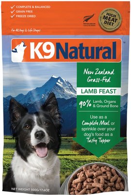 5. K9 Natural Lamb Feast Raw Grain-Free Freeze-Dried Dog Food