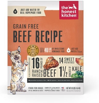 The Honest Kitchen Beef Recipe Grain-Free Dehydrated Dog Food, slide 1 of 1