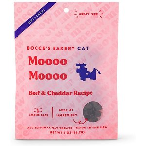 Bocce's Bakery Moooo Moooo Soft & Chewy Cat Treats, 2-oz bag