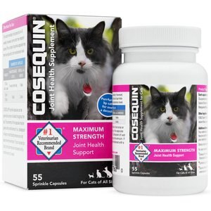 Nutramax Cosequin Chicken Flavored Capsules Joint Supplement for Cats, 55 count