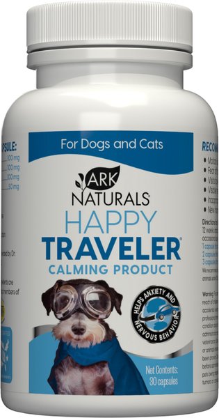 Ark Naturals Happy Traveler Capsule Calming Supplement for Dogs & Cats, 30 capsules slide 1 of 7