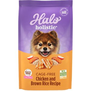 Halo Holistic Chicken & Chicken Liver Small Breed Dog Food Recipe Dry Dog Food Bag, 10-lb bag 