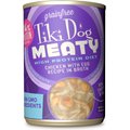 Tiki Dog Meaty Whole Foods Grain-Free Chicken & Egg Shredded Canned Dog Food, 12-oz, case of 8