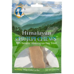 QT Dog Churpi Chews Natural Himalayan Yak Milk Dog Treats, Medium, 1 count