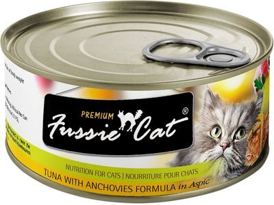 Fussie Cat Premium Tuna with Anchovies Formula in Aspic Grain-Free Canned Cat Food, slide 1 of 1