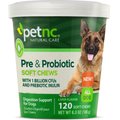 PetNC Natural Care Pre & Probiotic Soft Chews Digestive Supplement for Dogs, 120 count