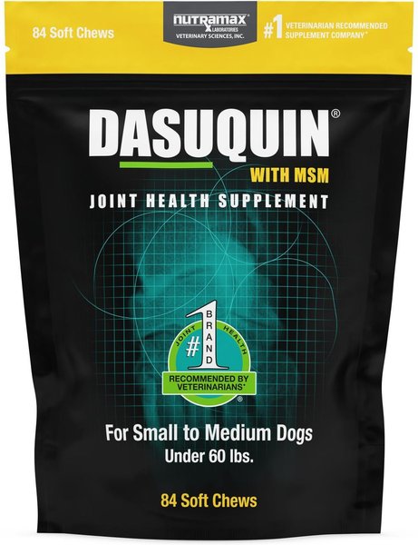 Nutramax Dasuquin with MSM Soft Chews Joint Supplement for Small & Medium Dogs, 84 count slide 1 of 6