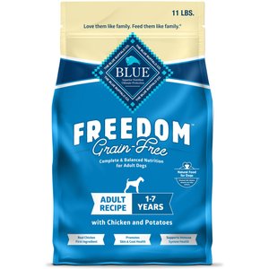 Blue Buffalo Freedom Adult Chicken Recipe Grain-Free Dry Dog Food, 11-lb bag