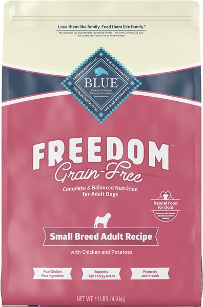 Blue Buffalo Freedom Small Breed Adult Chicken Recipe Grain-Free Dry Dog Food, 11-lb bag slide 1 of 9