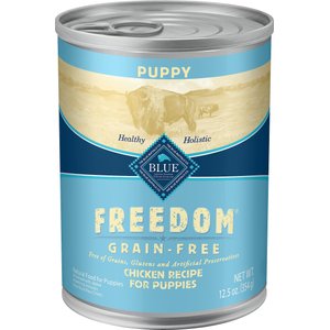 Blue Buffalo Freedom Puppy Chicken Recipe Grain-Free Canned Dog Food, 12.5-oz, case of 12