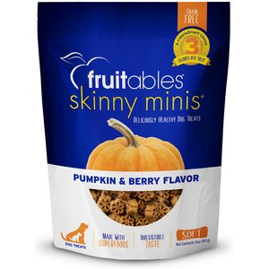 Fruitables Skinny Minis Pumpkin & Berry Flavor Soft & Chewy Dog Treats, 5-oz bag