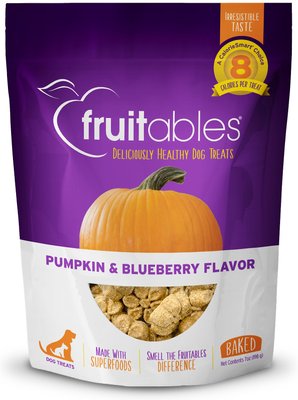 Fruitables Pumpkin & Blueberry Flavor Crunchy Dog Treats, slide 1 of 1