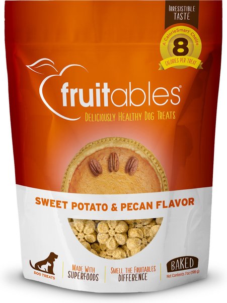Fruitables Sweet Potato & Pecan Flavor Crunchy Dog Treats, 7-oz bag slide 1 of 8