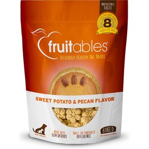 Fruitables Sweet Potato & Pecan Flavor Crunchy Dog Treats, 7-oz bag
