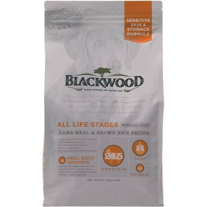 Blackwood Lamb Meal & Brown Rice Recipe Sensitive Skin & Stomach Formula Dry Dog Food, 15-lb bag