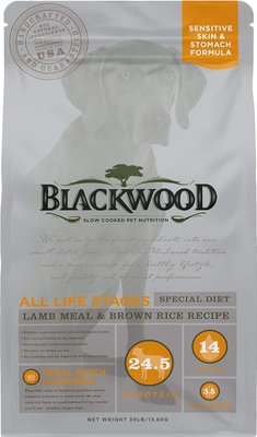 Blackwood Lamb Meal & Brown Rice Recipe Sensitive Skin & Stomach Formula Dry Dog Food, slide 1 of 1