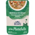 Natural Balance Platefulls Chicken & Giblets Formula in Gravy Grain-Free Cat Food Pouches, 3-oz pouch, case of 24