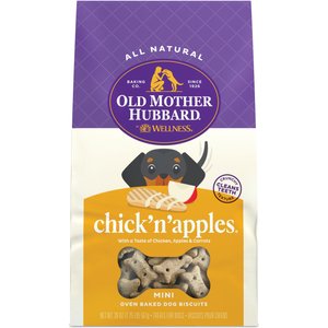 Old Mother Hubbard Classic Chick'N'Apples Biscuits Mini Baked Dog Treats, 20-oz bag