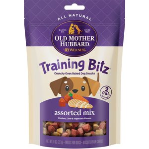 Old Mother Hubbard Bitz Assorted Flavors Crunchy Baked Dog Treats, 8-oz bag