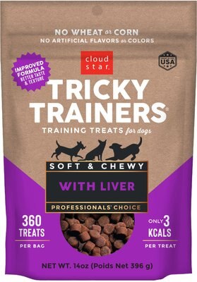 Cloud Star Chewy Tricky Trainers Liver Flavor Dog Treats, slide 1 of 1