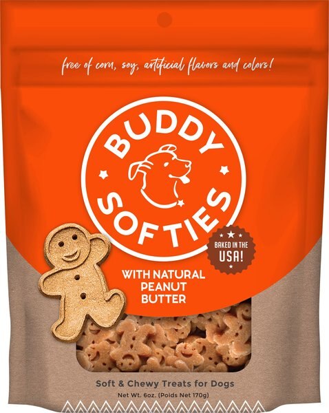 Buddy Biscuits Original Soft & Chewy with Peanut Butter Dog Treats, 6-oz bag slide 1 of 8