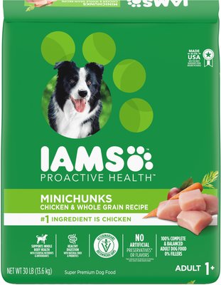 4. Iams ProActive Health Adult MiniChunks Dry Dog Food