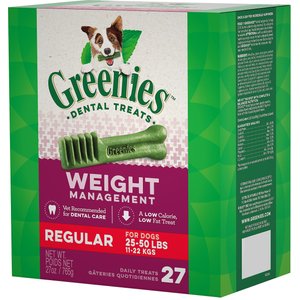 Greenies Weight Management Regular Dental Dog Treats, 27 count