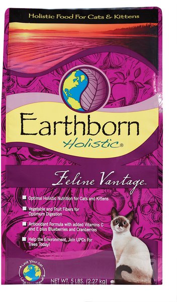 Earthborn Holistic Feline Vantage Natural Dry Cat & Kitten Food, 5-lb bag slide 1 of 9
