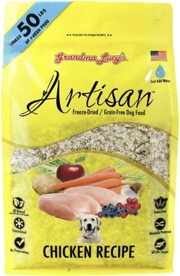 Grandma Lucy's Artisan Chicken Grain-Free Freeze-Dried Dog Food, slide 1 of 1