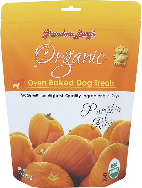 Grandma Lucy's Organic Pumpkin Oven Baked Dog Treats, 14-oz bag slide 1 of 4