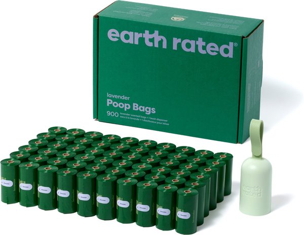 Earth Rated PoopBags 900 bags + 1 dispensers, Leakproof Refill Roll, 900 bags, scented slide 1 of 6