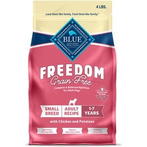 Blue Buffalo Freedom Small Breed Adult Chicken Recipe Grain-Free Dry Dog Food, 4-lb bag